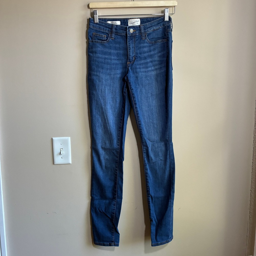 Universal Thread Mid Rise Skinny Jeans 00/24L Blue Women Medium Wash Stretch